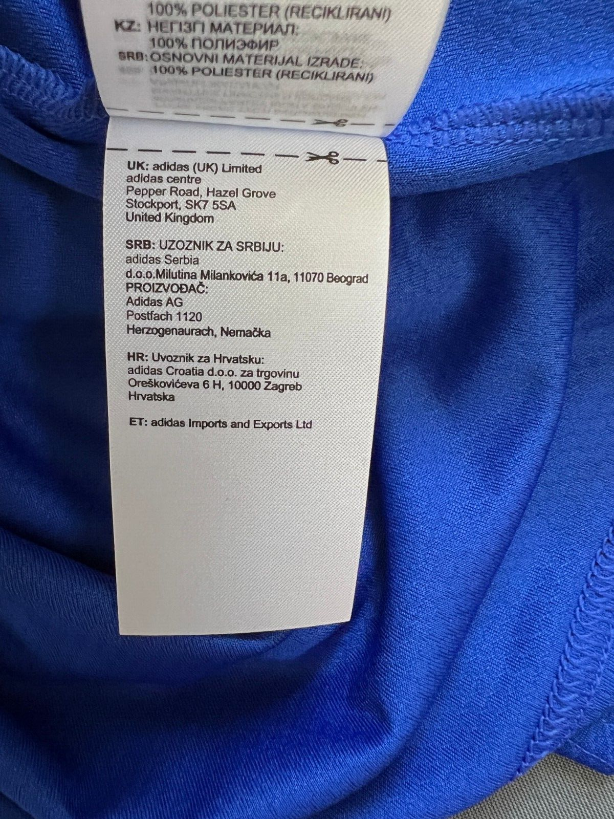 Leinster Jersey Rugby Performance Blue Shirt H60458 Adidas Boys Size M