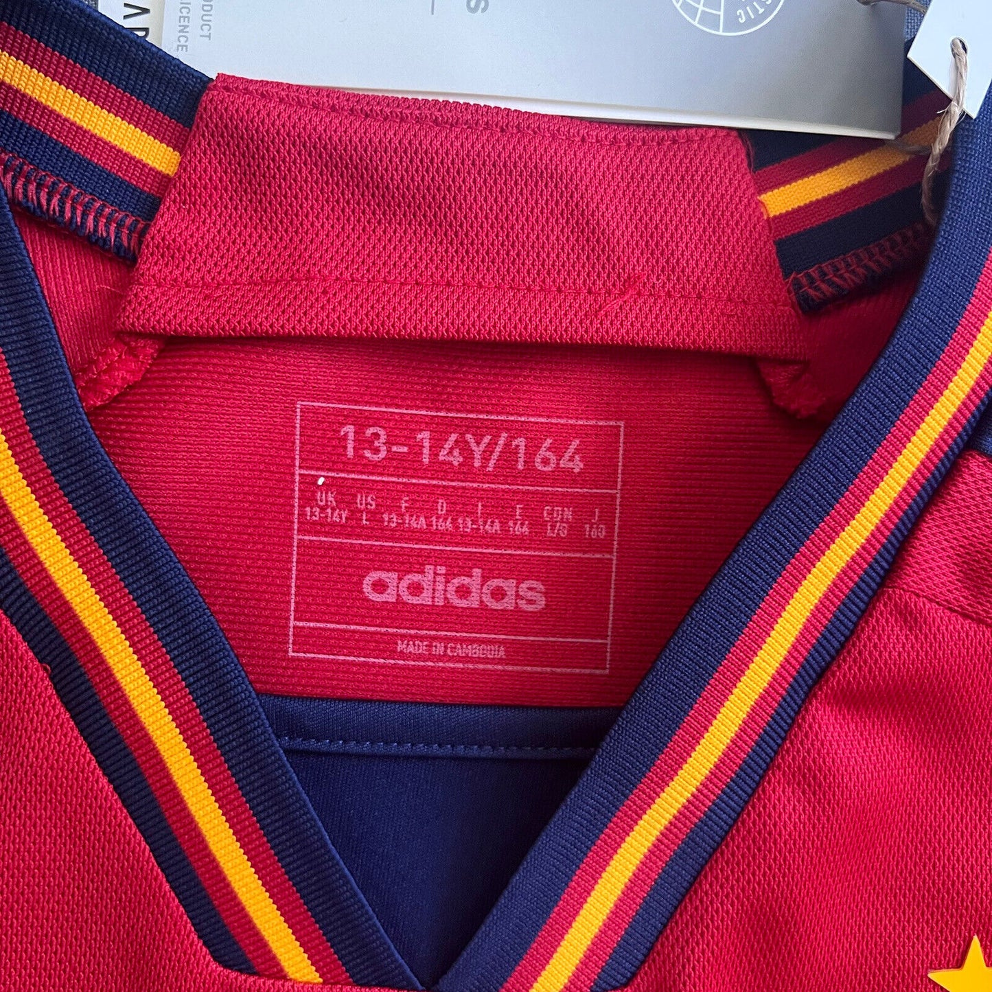 Spain Jersey 2022 2023 Home Size L Boys Football Shirt Trikot Adidas