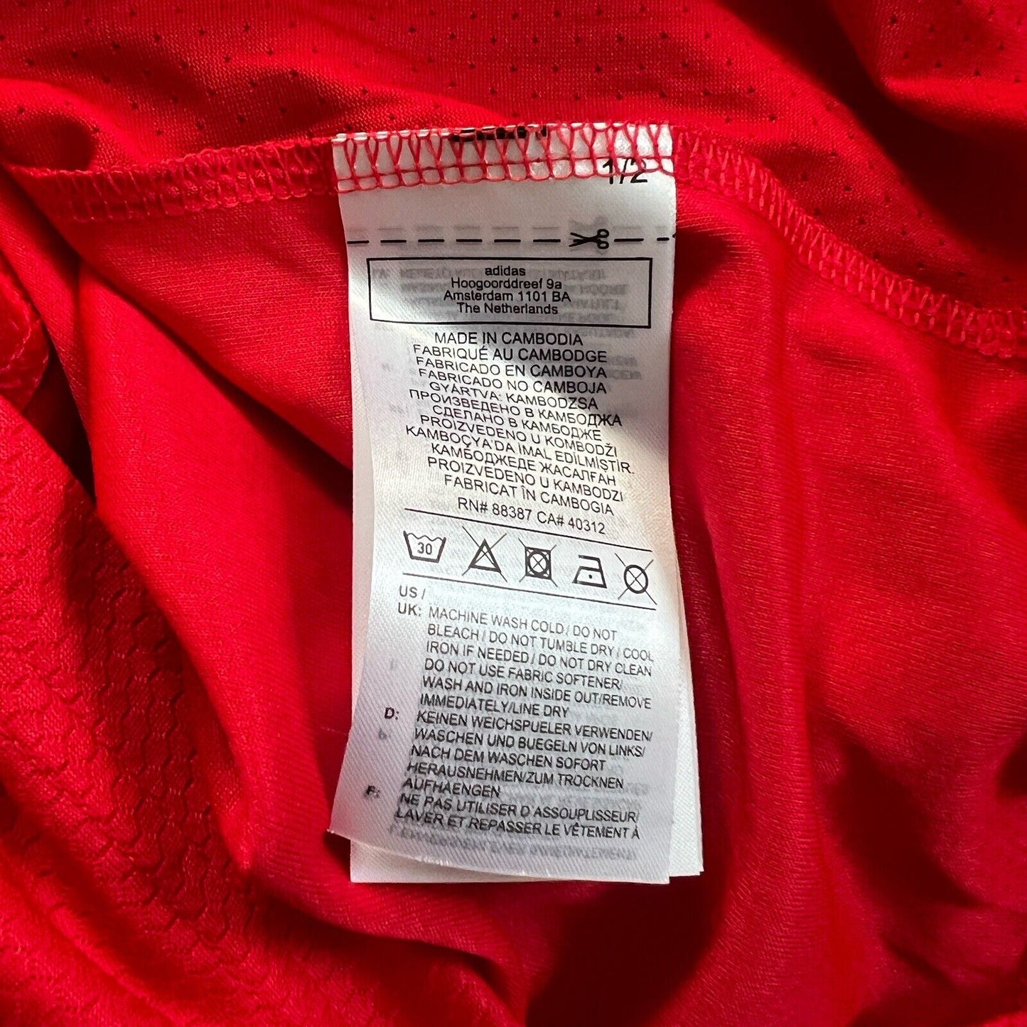 FC Union Berlin Jersey 2020 2021 Home Size L Boys Football Shirt Adidas