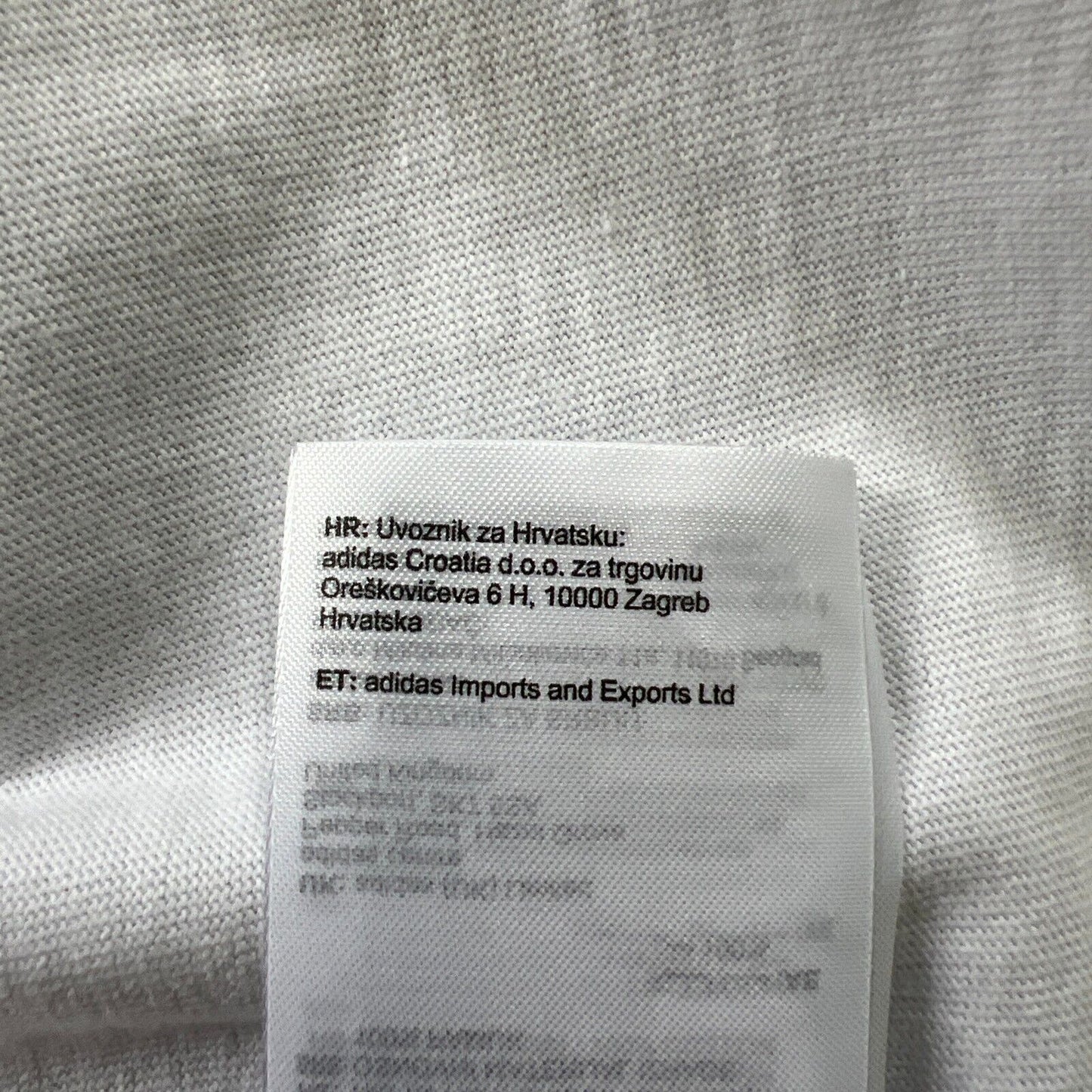 Real Madrid Jersey UCL Champions T-Shirt White Soccer Shirt Adidas Mens Size 2XL