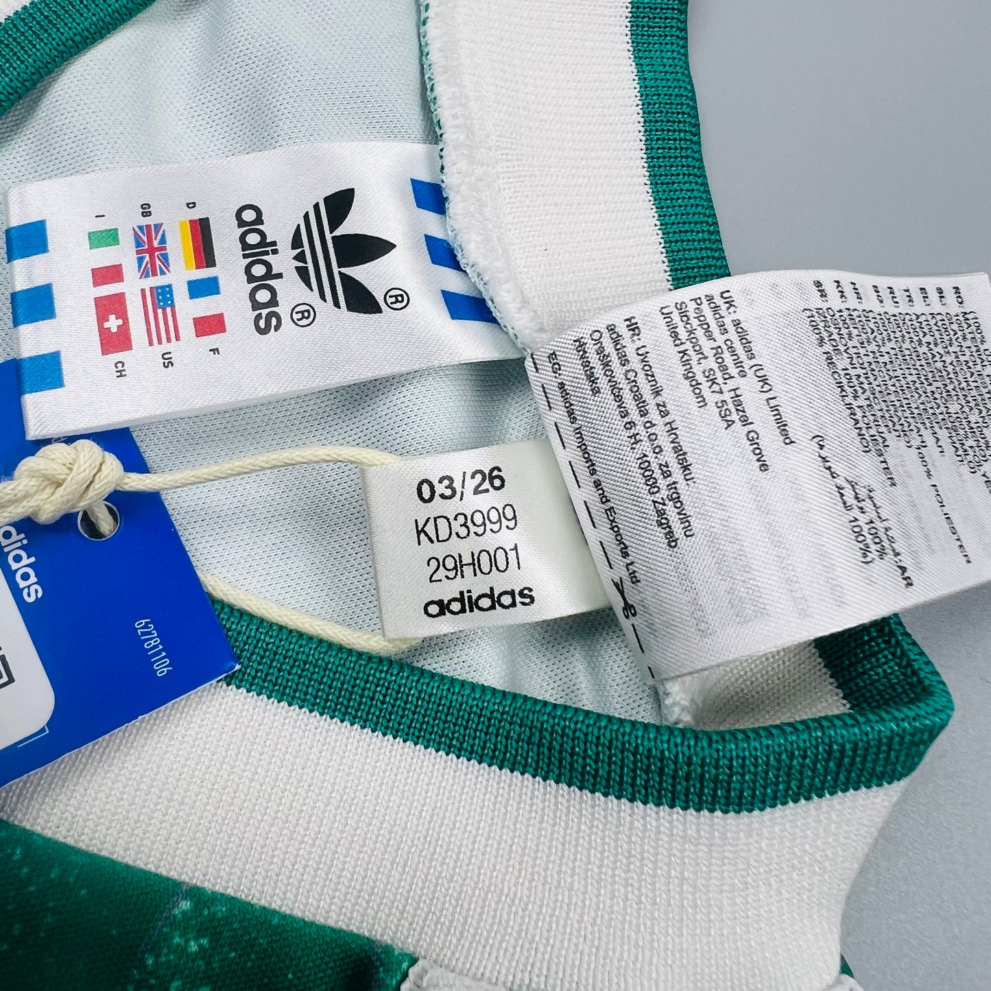 1990 Germany adidas Originals Reissue Away Jersey