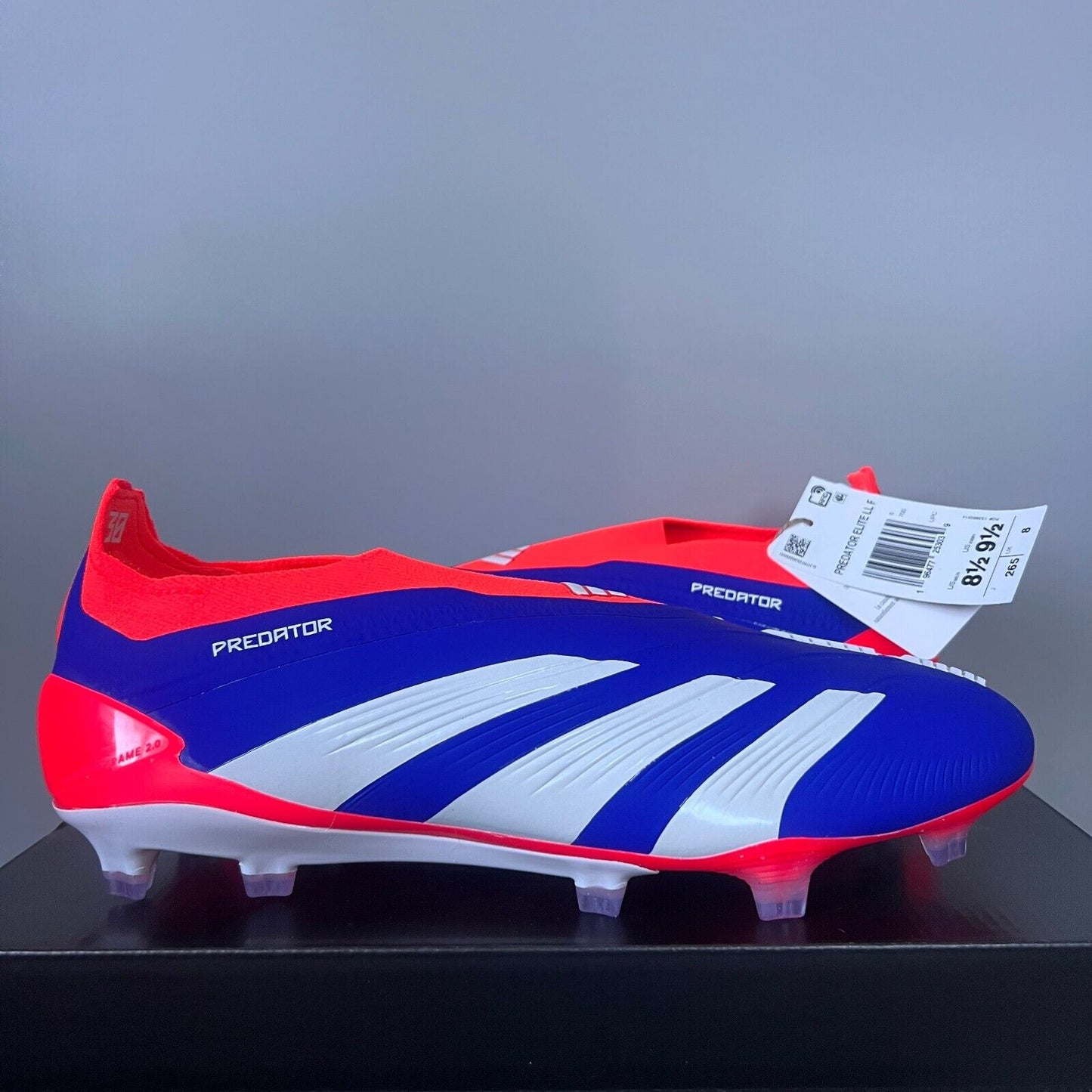 Adidas Predator Elite Laceless FG Cleats Soccer Boots IF6447 Mens Size US 8.5