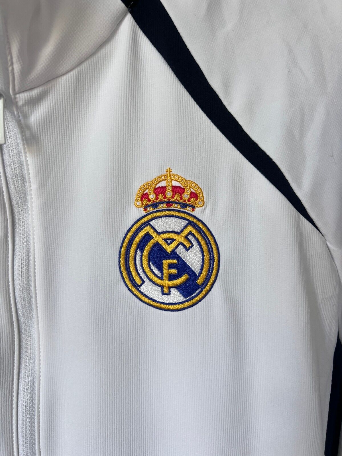 Real Madrid Teamgeist Jacket 2006x2021 White Soccer Adidas HA2537 Mens Size M
