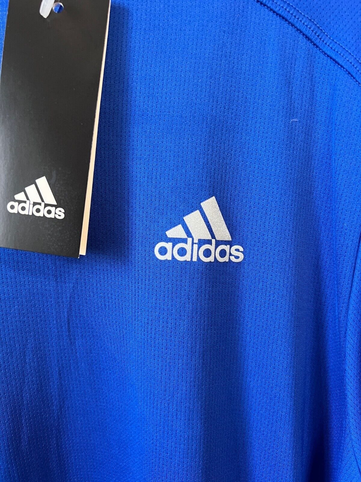 Adidas Mens Blue Running T-Shirt Size L Athletic Jersey GC9094