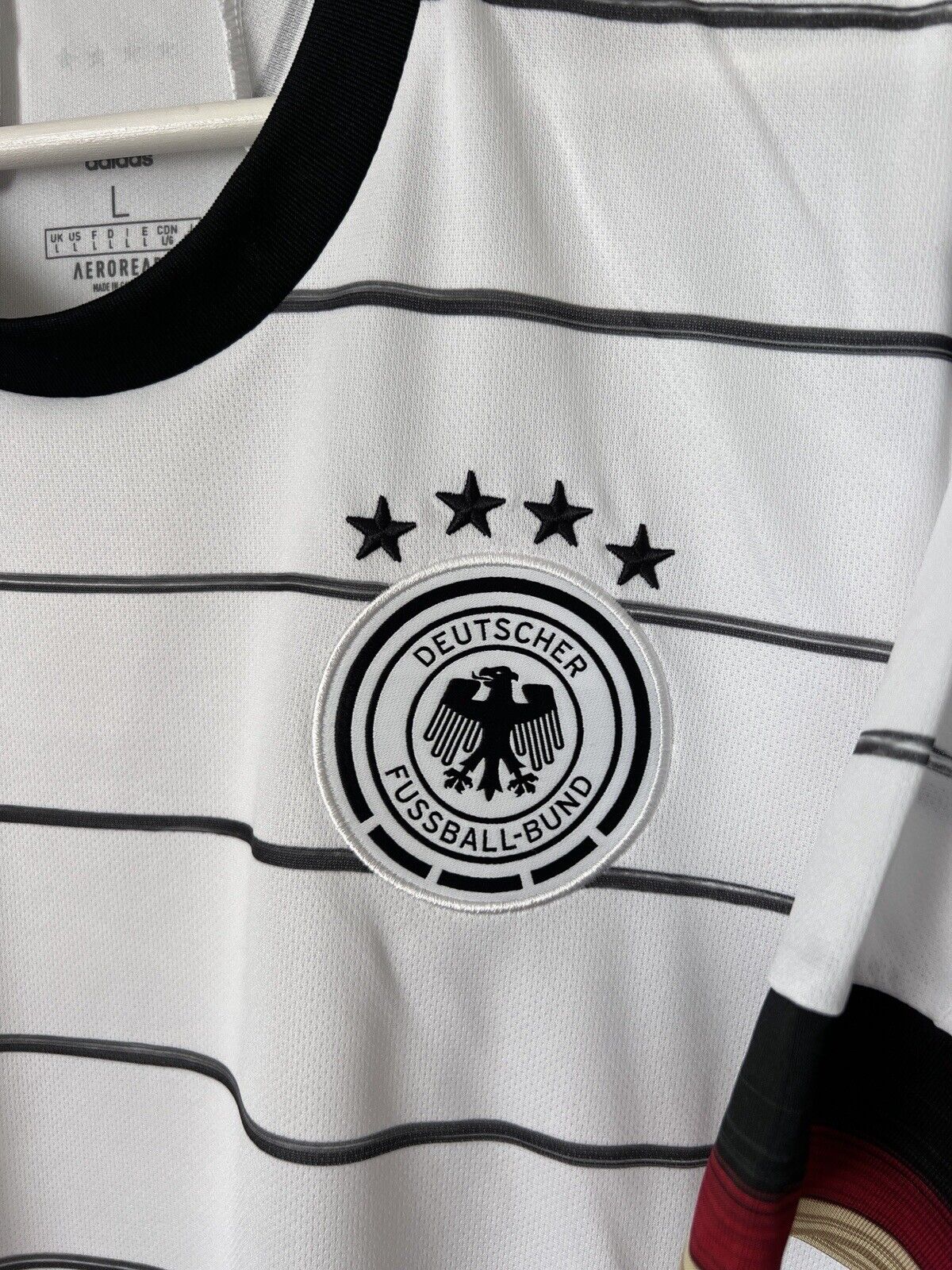 Germany Jersey Home Soccer Football Shirt Adidas DFB EH6105 Mens Size L
