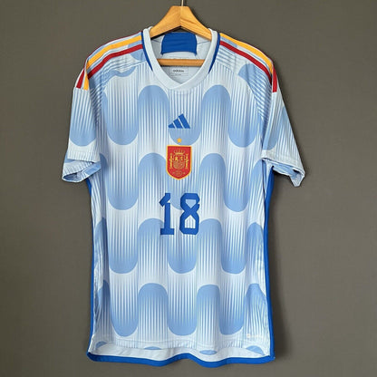 Alba Spain Jersey 2022 Home Size XL Mens Soccer Shirt World Cup HE2020 Adidas