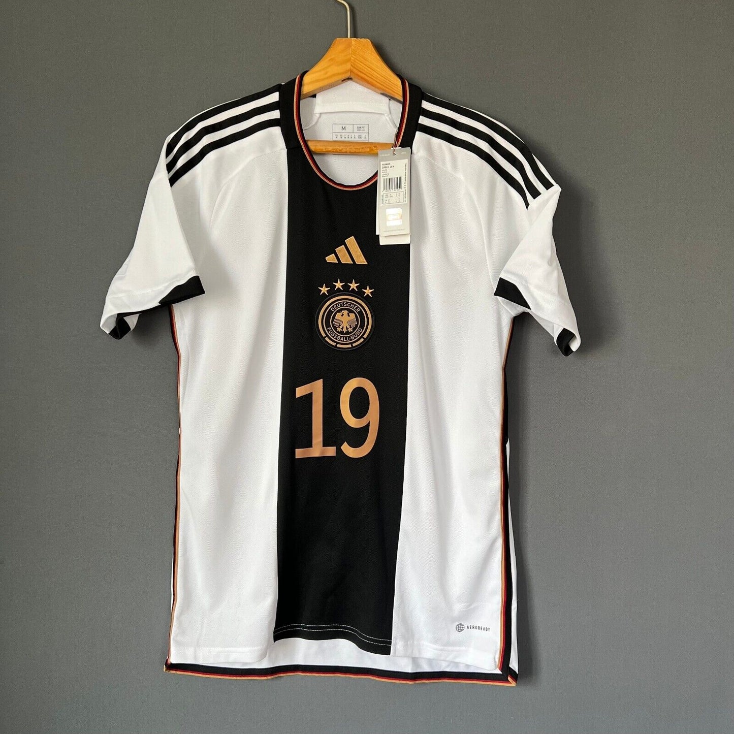 Sane Germany Jersey 2022 Home Size M Mens Football Shirt HJ9606 Adidas