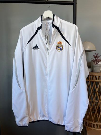 Real Madrid Teamgeist Jacket 2006 x 2021 White Soccer Adidas HA2537 Mens Size M