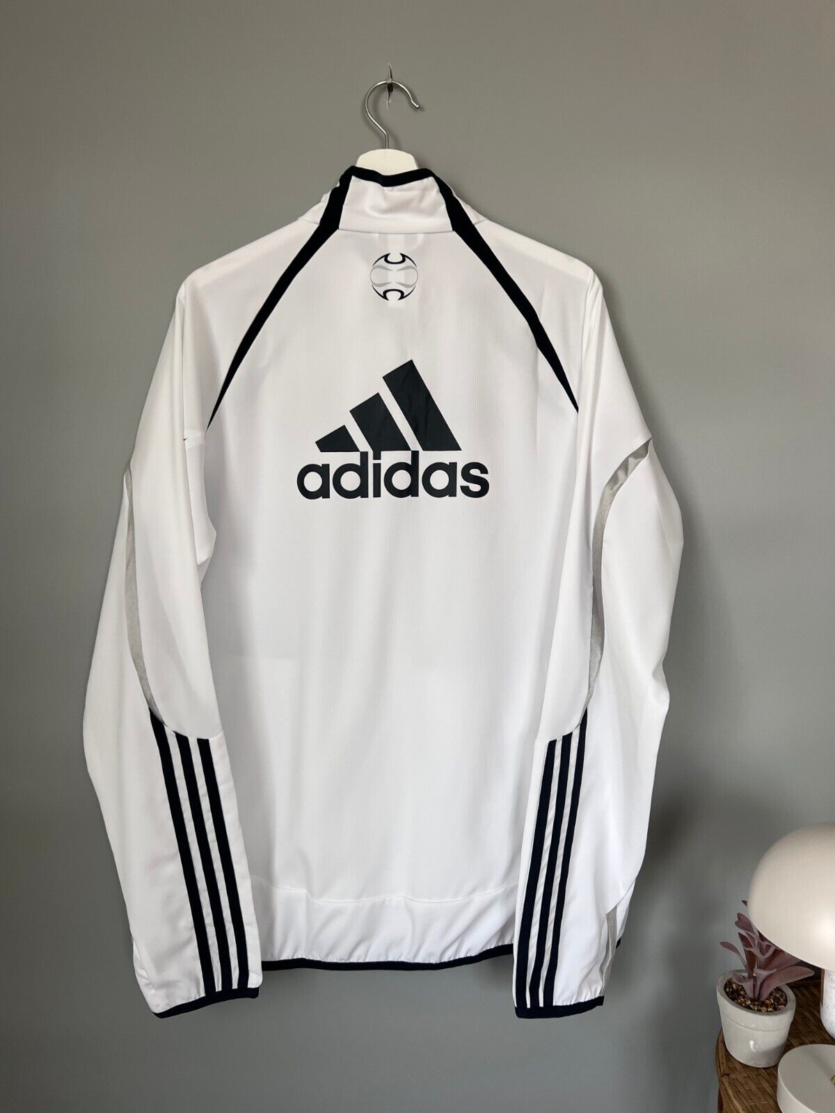 Real Madrid Teamgeist Jacket 2006x2021 White Soccer Adidas HA2537 Mens Size M