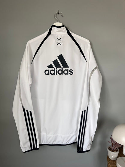 Real Madrid Teamgeist Jacket 2006x2021 White Soccer Adidas HA2537 Mens Size M