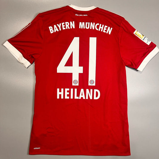 Bayern Munich Jersey 2017/18 Home Match Worn Mens Size 7 Football Shirt Adidas