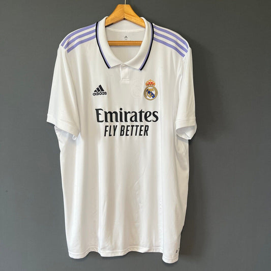 Real Madrid Jersey 2022-2023 Home Mens Football Shirt 2XL HF0291 Adidas