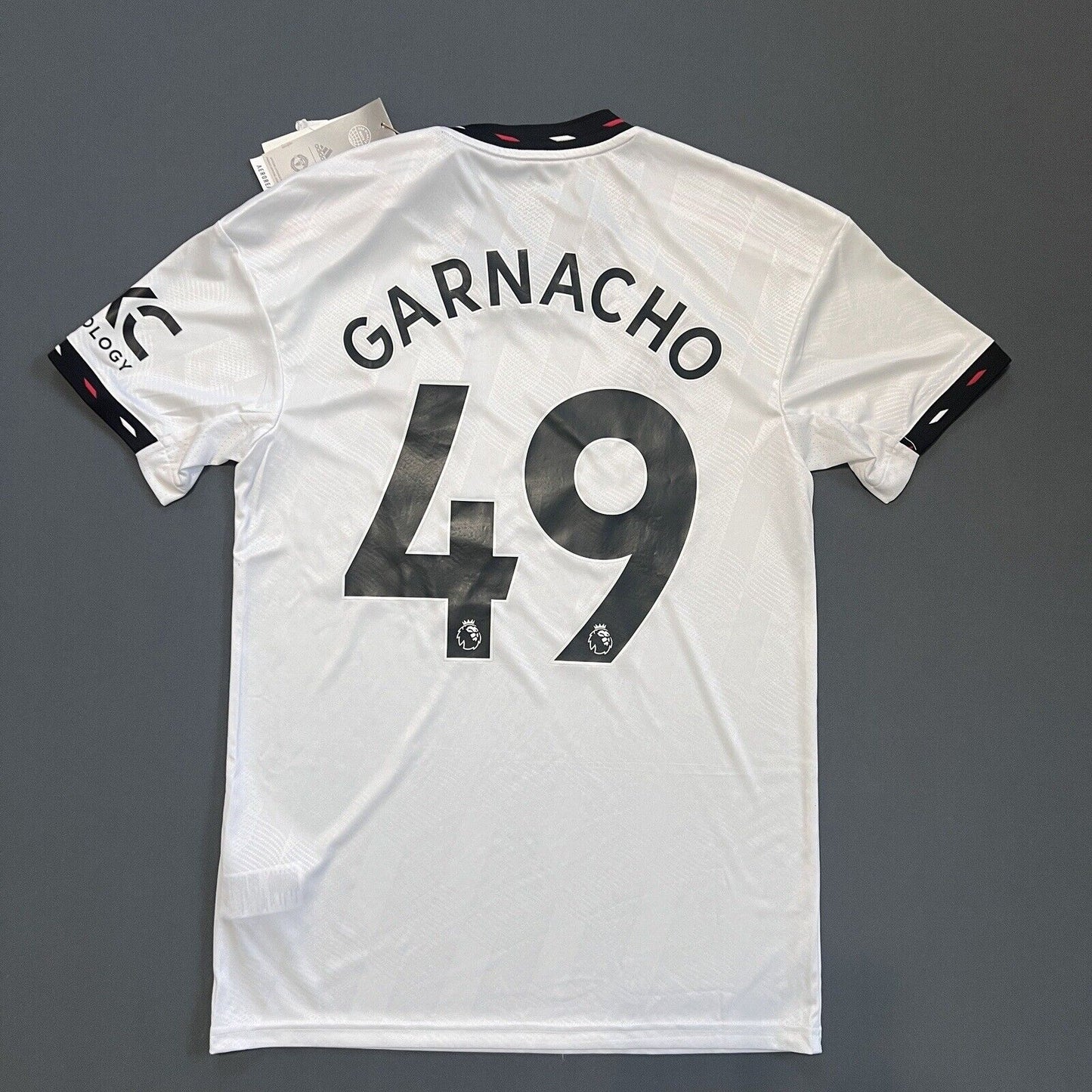Garnacho Manchester United Jersey 22/23 Away Mens Soccer Shirt Adidas Size S