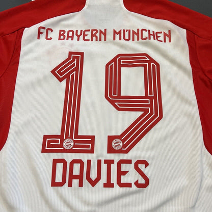 Davies Bayern Munich Jersey 23/24 Home Mens Soccer Shirt IJ7442 Adidas Size M