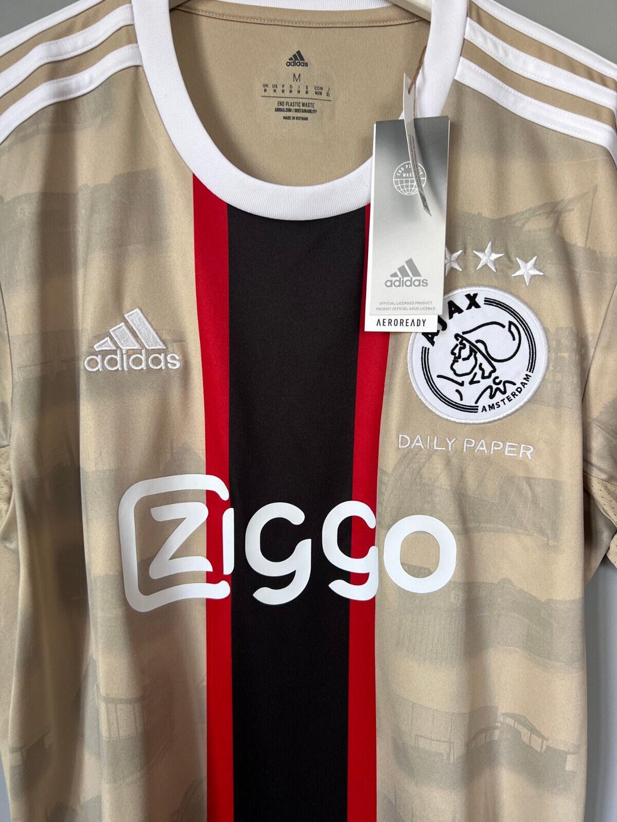 Ajax x Daily Paper 22/23 Third Jersey Soccer Shirt Adidas HG1393 Mens Size M