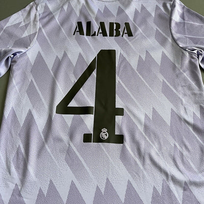 Alaba Real Madrid Jersey 2022-23 Away Size XL 15-16Y Boys Soccer Shirt Adidas