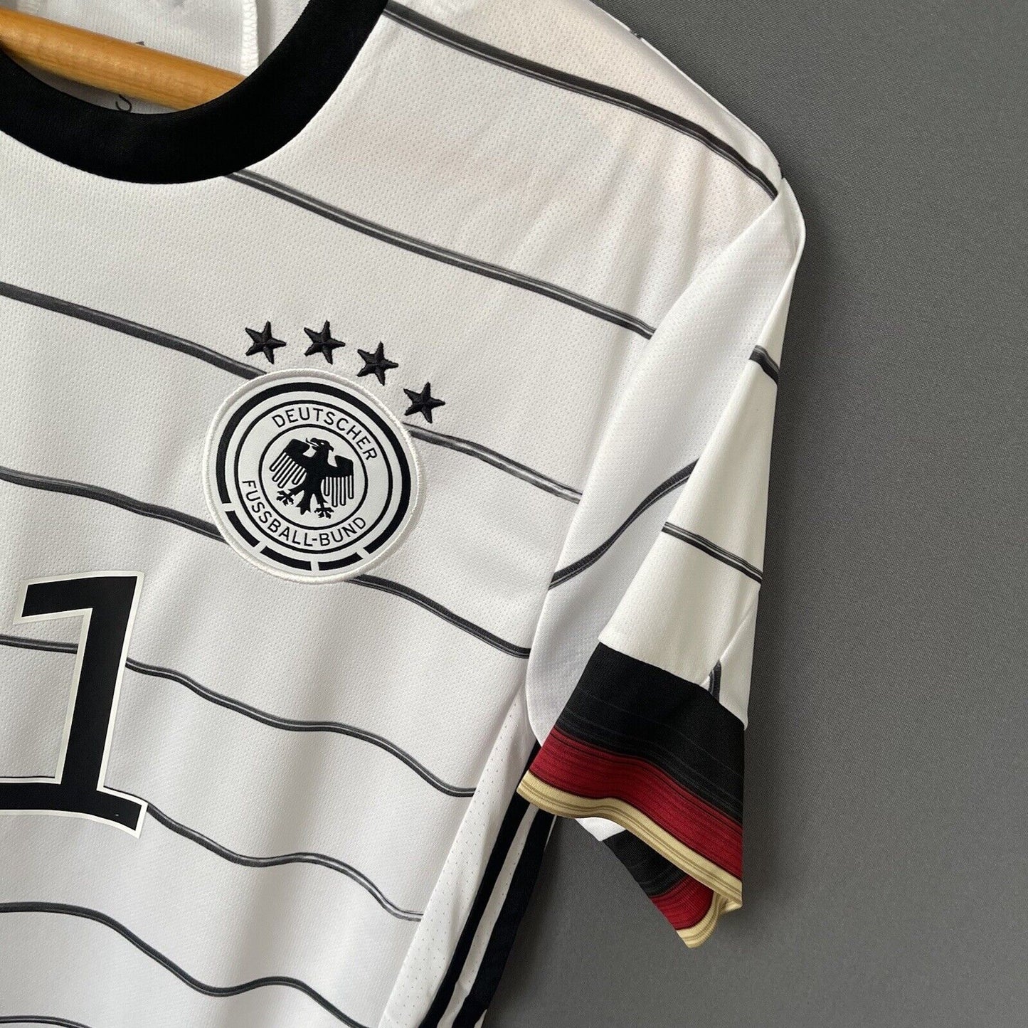 GUNDOGAN GERMANY JERSEY 2021 HOME SMALL MENS FOOTBALL SOCCER SHIRT ADIDAS EH6105