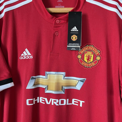 Pogba Manchester United Jersey 2017/2018 Size XL Mens BS1214 Adidas Soccer Shirt