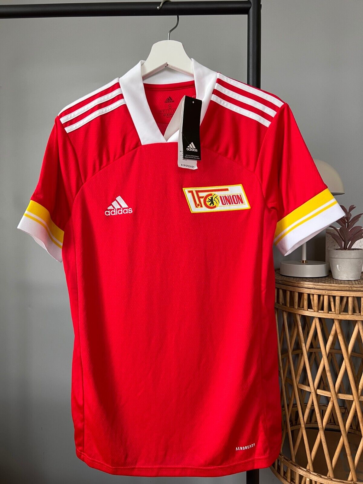 Union Berlin Jersey 20/21 Home Soccer Football Shirt Adidas Mens Size S