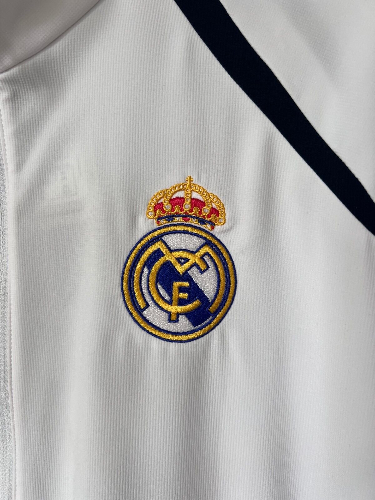 Real Madrid Teamgeist Jacket 2006x2021 White Soccer Adidas HA2537 Mens Size XXL