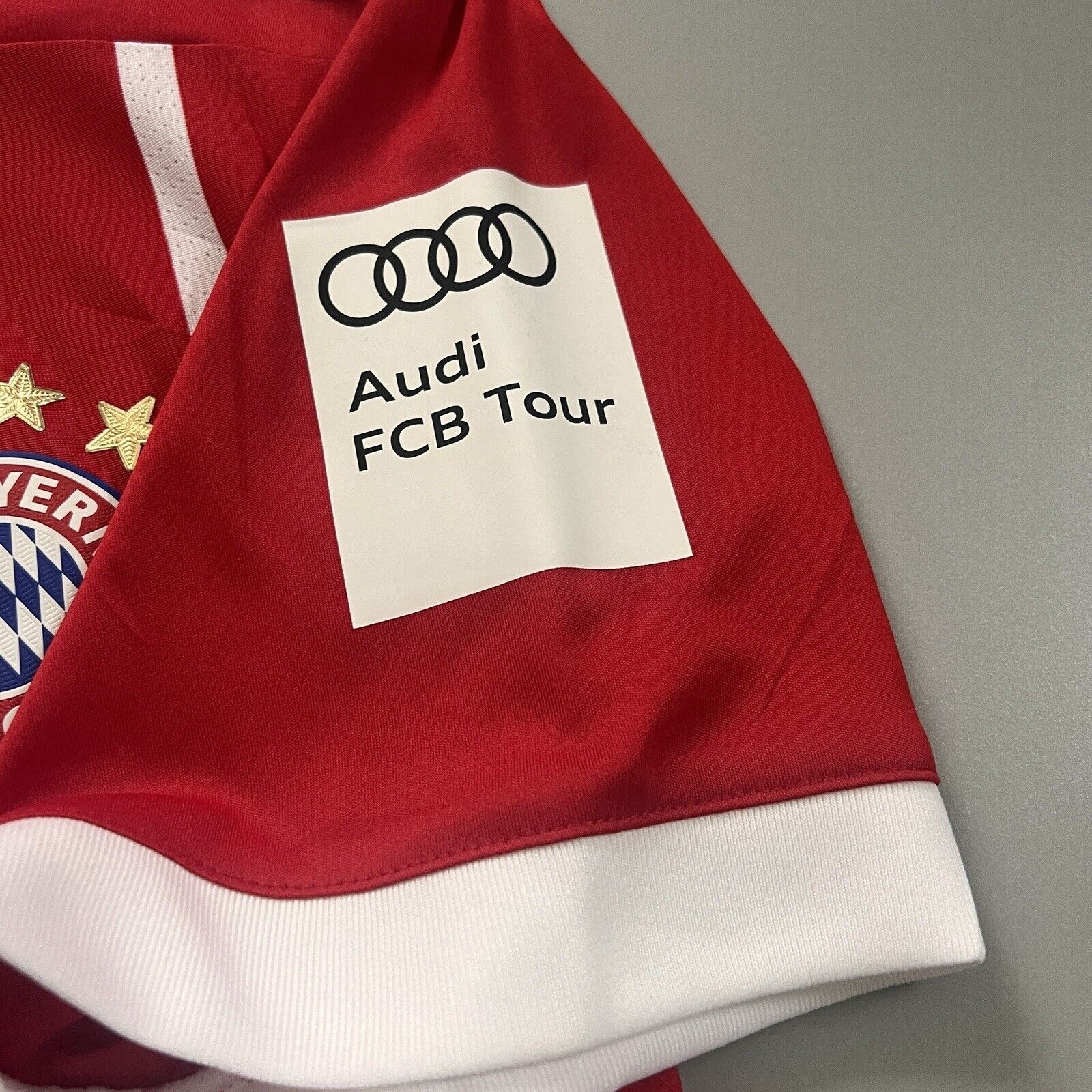 Bayern Munich Jersey 2017/18 Home Match Worn Mens Size 7 Football Shirt Adidas