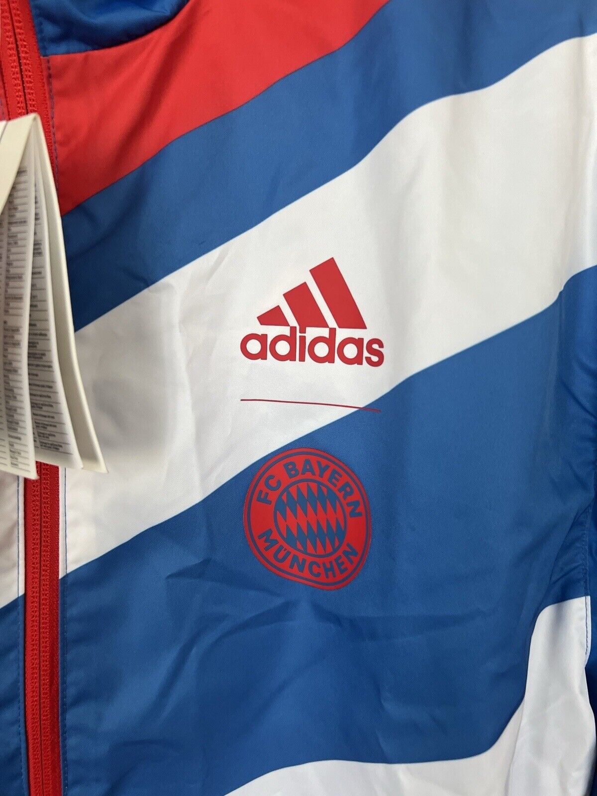 Bayern Munich Anthem Jacket 2022/23 Adidas HT8834 Football Soccer Mens Size M