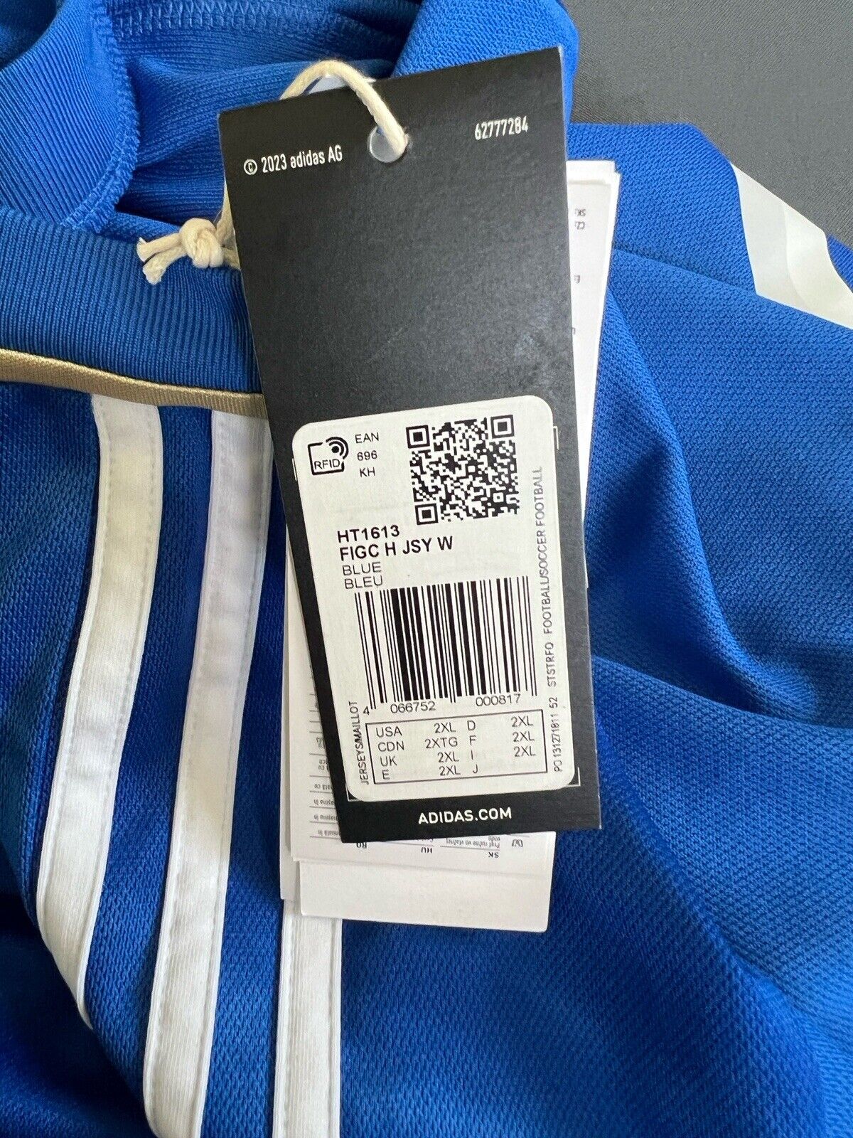 Italy Jersey Team 2023 Home Womens Soccer Football Shirt Adidas HT1613 Size 2XL