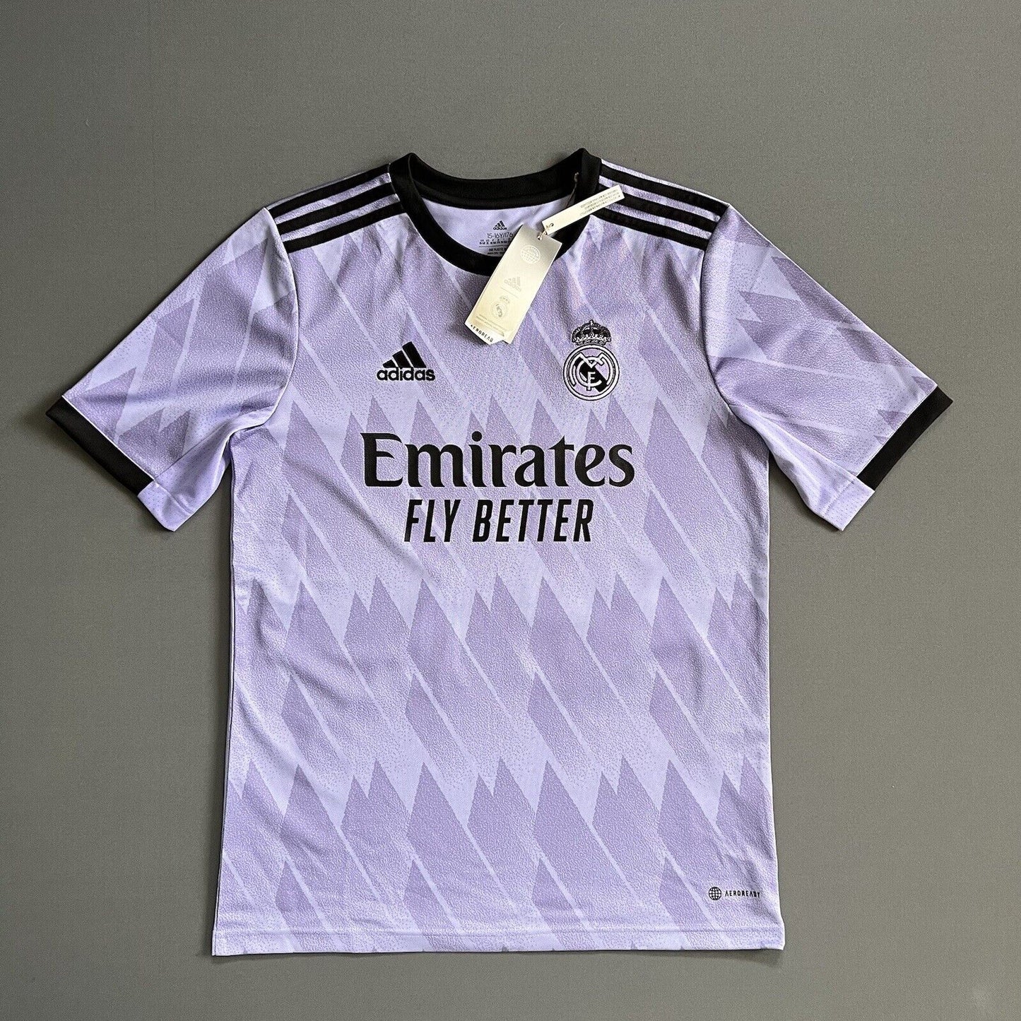Alaba Real Madrid Jersey 2022-23 Away Size XL 15-16Y Boys Soccer Shirt Adidas