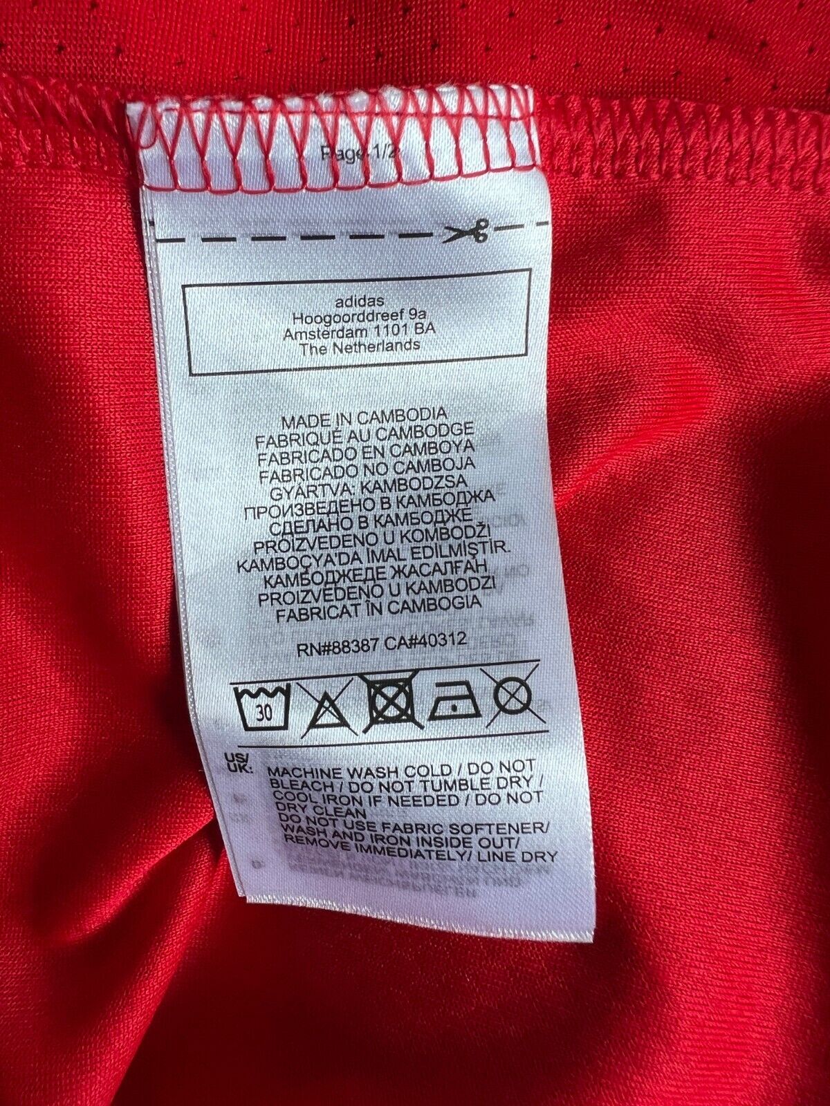 Union Berlin Jersey 20/21 Home Soccer Football Shirt Adidas Mens Size S