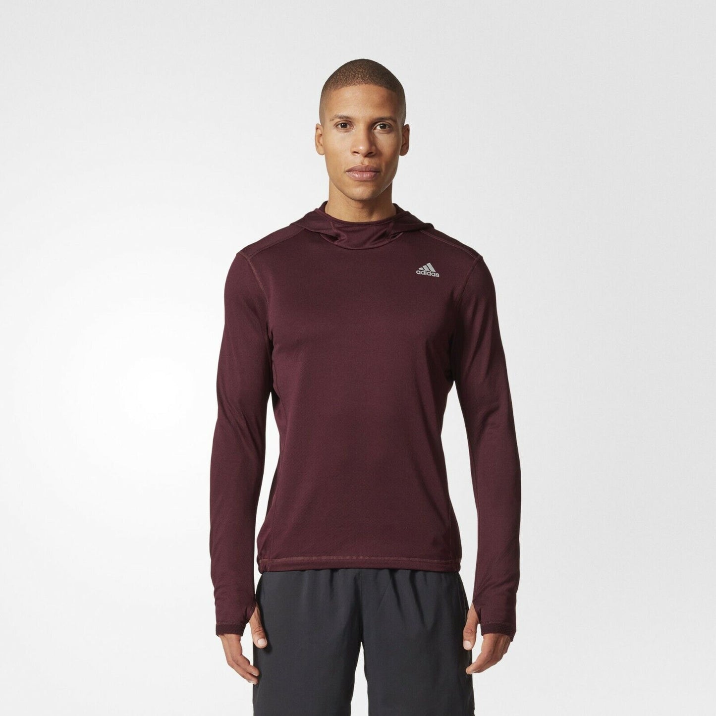 New Adidas Men's Running RS C Clima Hoodie M Pullover Sweatshirt BP8030 Size M