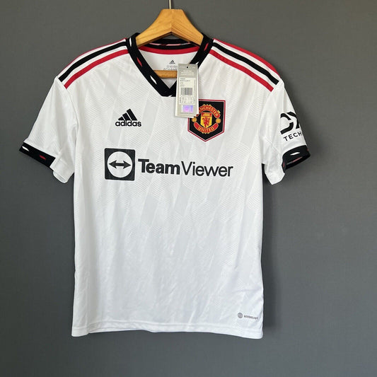 Manchester United 2022-23 Away Size L 13-14Y Boys Adidas Soccer Football Shirt