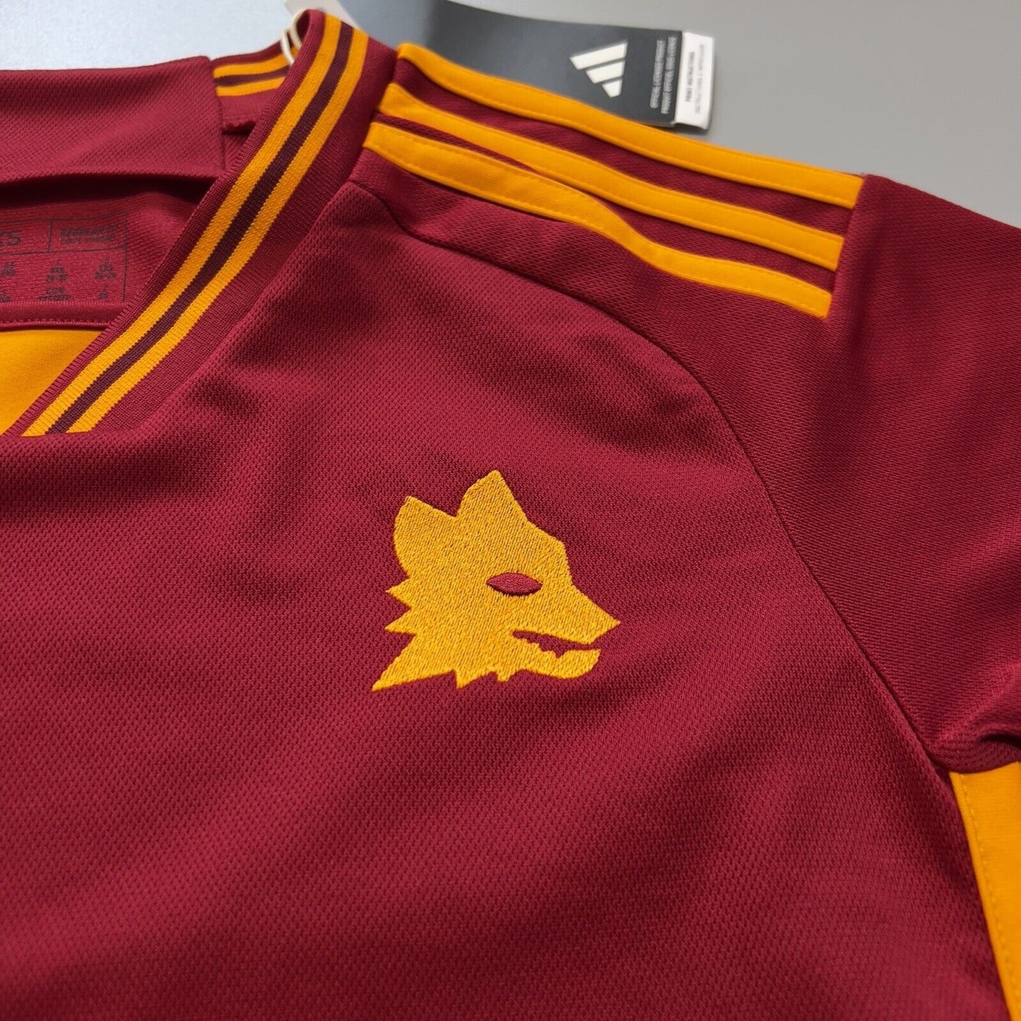 Roma Jersey 2023/24 Home Soccer Football Shirt Adidas IK7159 Womens Size 2XS