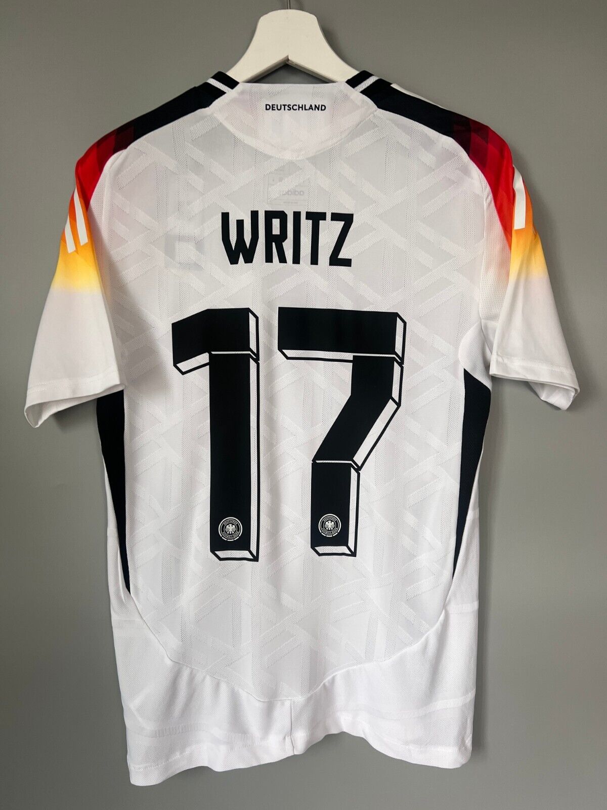 Wirtz Germany Jersey 2024 Home HEAT.RDY Soccer Shirt Adidas IZ1620 Mens Size S