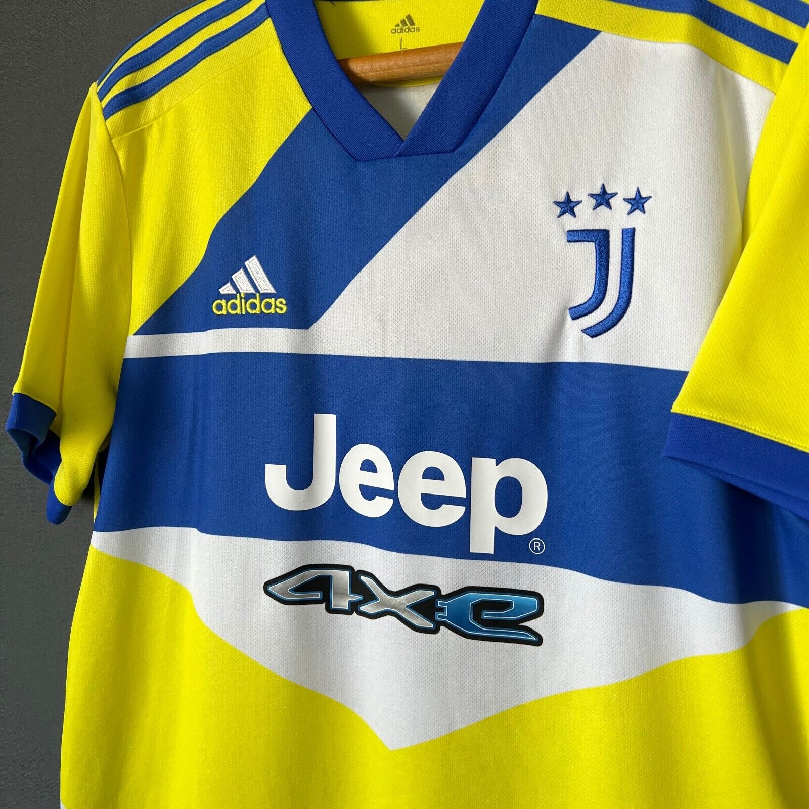 JUVENTUS JERSEY 2021-22 THIRD SIZE L MENS FOOTBALL SOCCER SHIRT ADIDAS GS1439