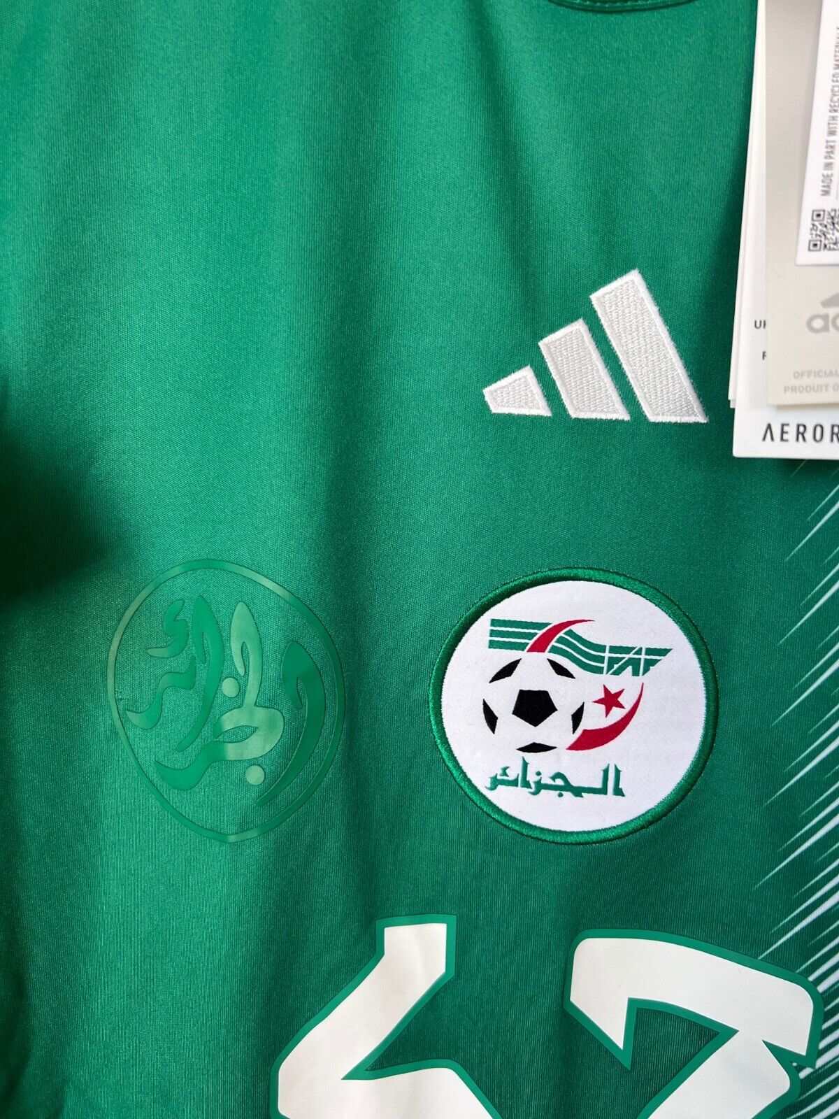 Algeria Jersey 2022 Away Soccer Football Shirt Adidas HE9256 Mens Size XS