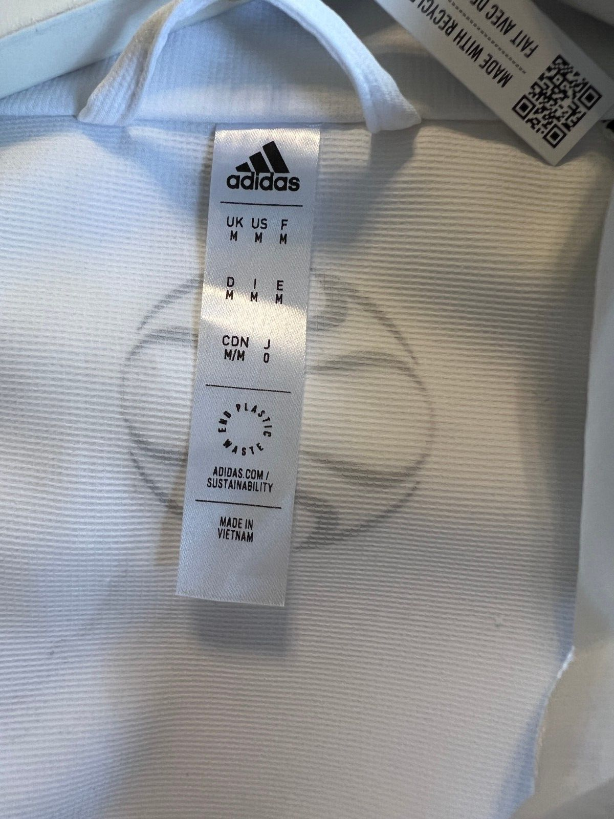 Real Madrid Teamgeist Jacket 2006 x 2021 White Soccer Adidas HA2537 Mens Size M