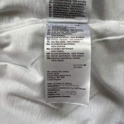 Real Madrid Jersey UCL Champions T-Shirt White Soccer Shirt Adidas Mens Size 2XL