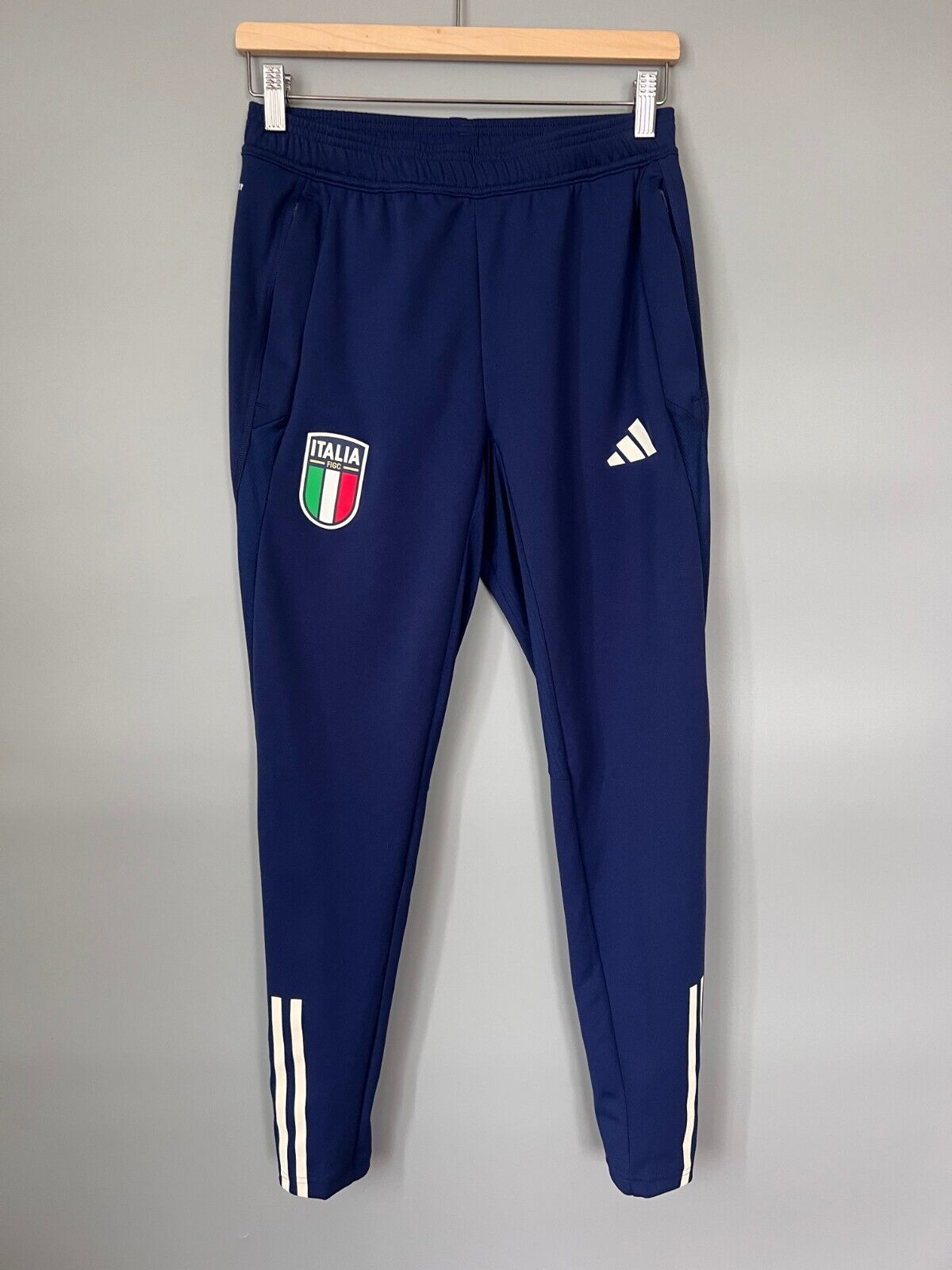 Italy Tiro 23 Training Pants Blue Football Soccer Adidas HS9859 Mens Size S