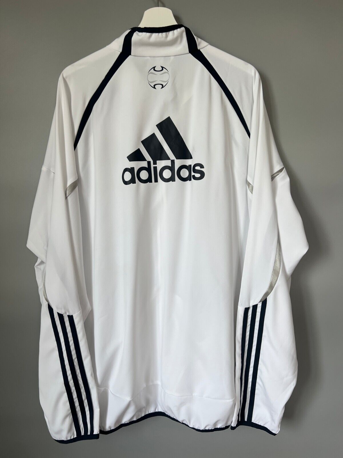 Real Madrid Teamgeist Jacket 2006x2021 White Soccer Adidas HA2537 Mens Size 2XL