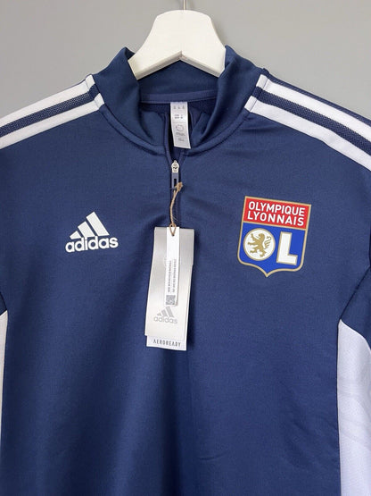 Olympique Lyon Training Top Condivo 22 Soccer Football Adidas Mens Size XS