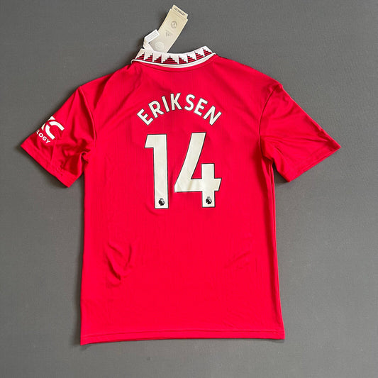 Eriksen Manchester United Jersey 22-23 Home Size M Boys Football Shirt Adidas