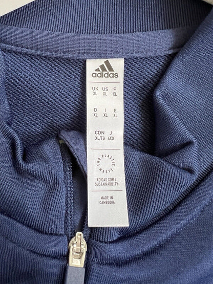 Olympique Lyon Training Top Condivo 22 Blue Soccer Football Adidas Mens Size XL