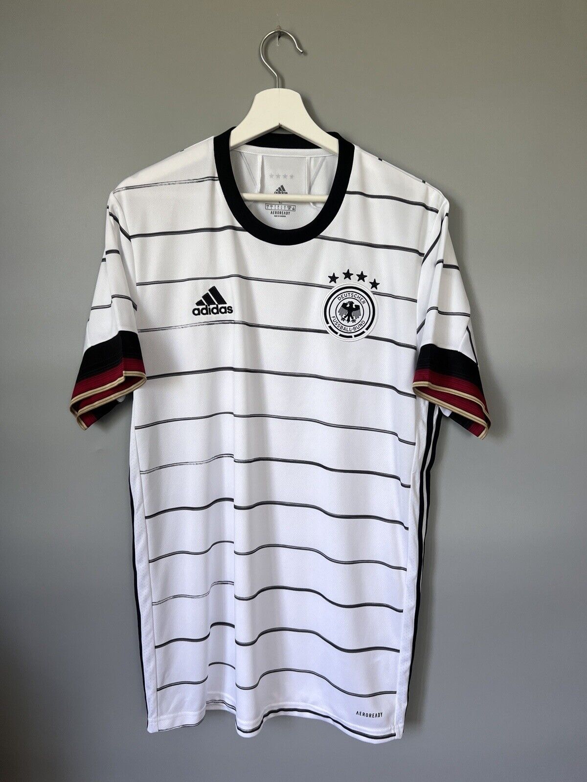 Germany Jersey 2020 Home Soccer Football Shirt Adidas EH6105 Mens Size L