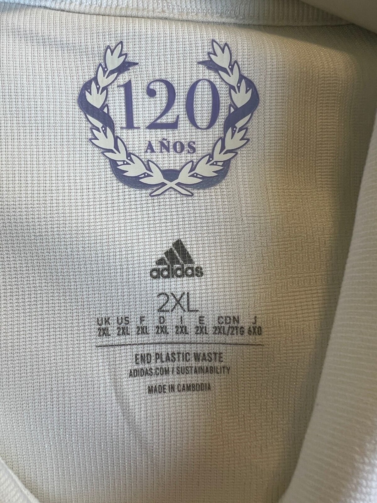 Real Madrid Jersey 22/23 Home Authentic Soccer Shirt HF0292 Adidas Mens Size XXL