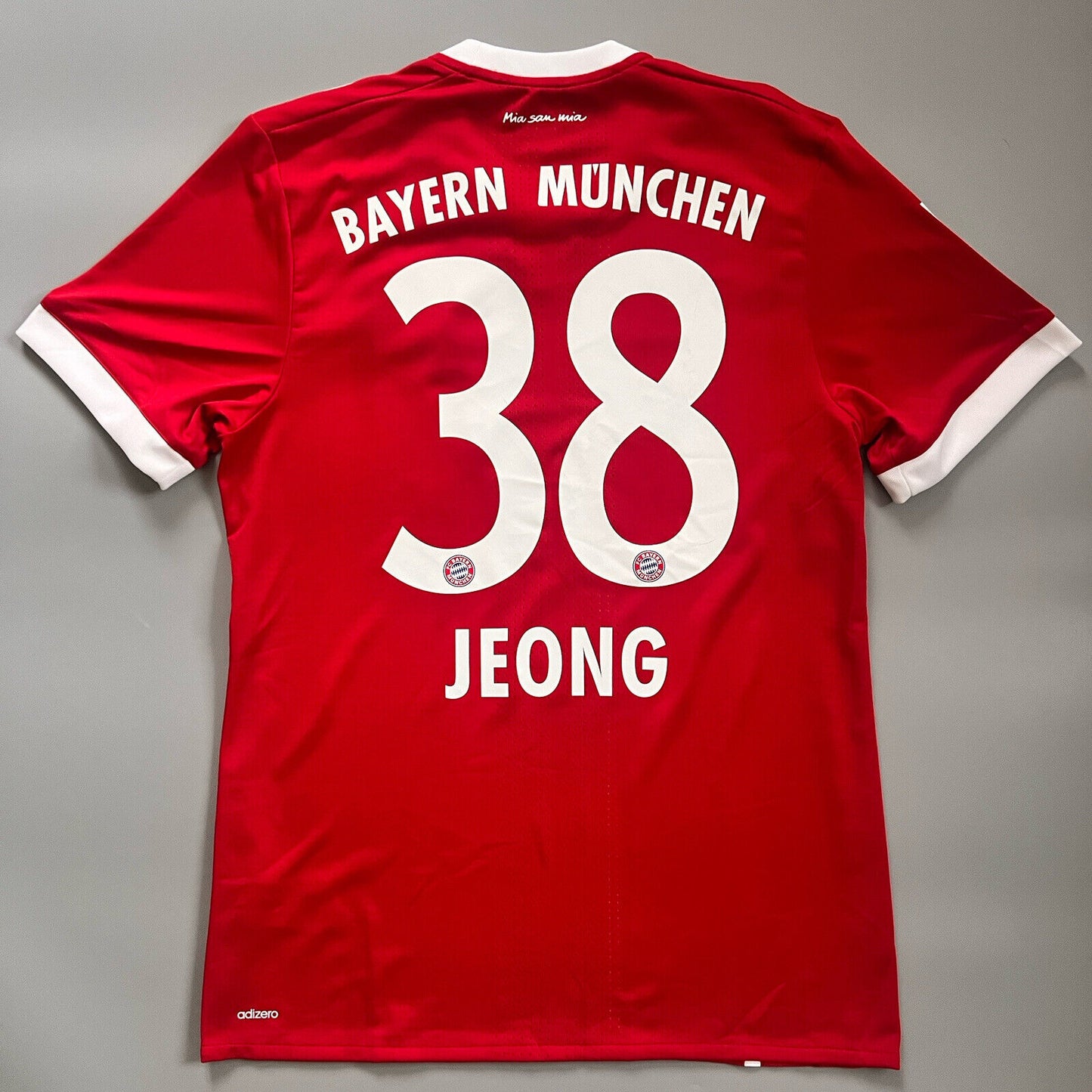 Bayern Munich Jersey 2017/18 Home Match Worn Mens Size 7 Football Shirt Adidas