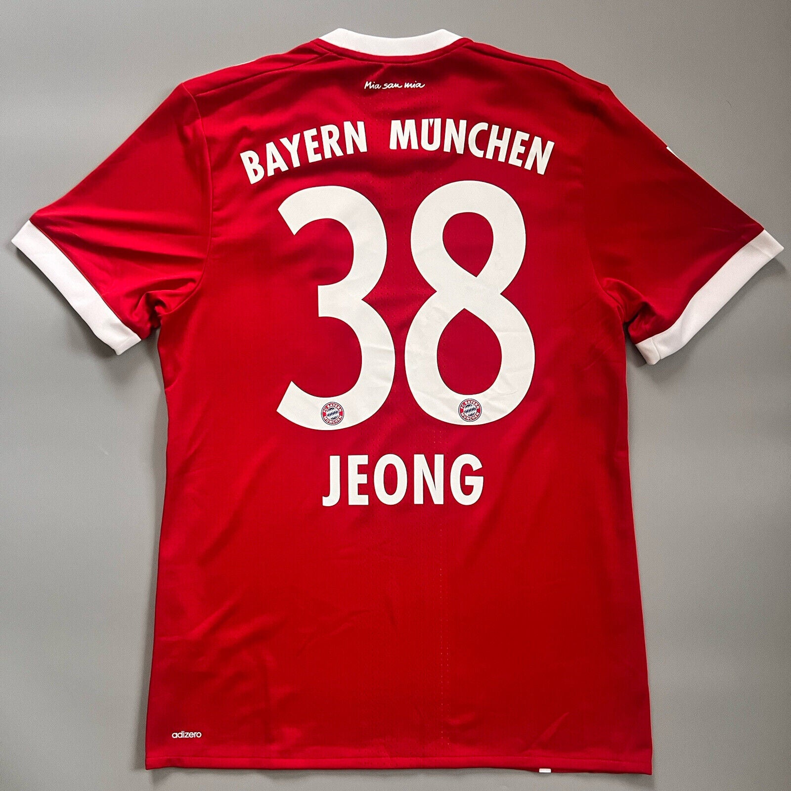 Bayern Munich Jersey 2017/18 Home Match Worn Mens Size 7 Football Shirt Adidas