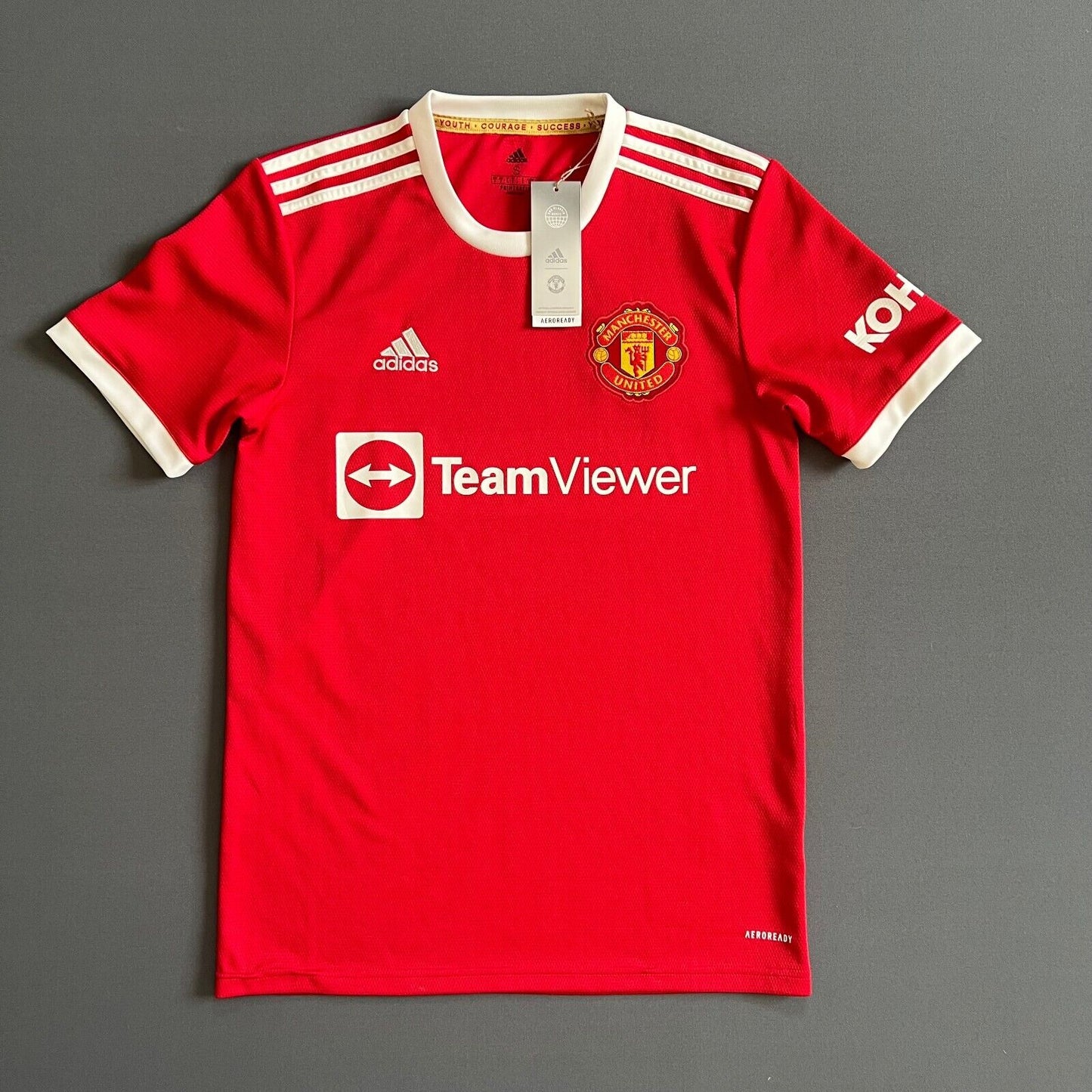 Manchester United Jersey 2021/22 Home Small Mens Soccer Shirt H31447 Adidas