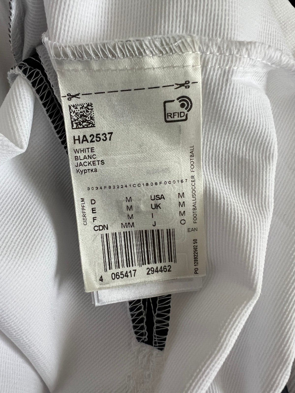 Real Madrid Teamgeist Jacket 2006 x 2021 White Soccer Adidas HA2537 Mens Size M