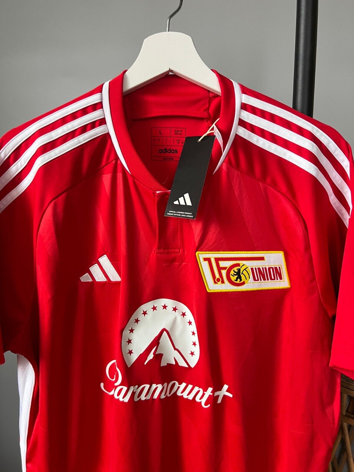 1. FC Union Berlin Jersey 23/24 Home Football Soccer Shirt Adidas Mens Size L