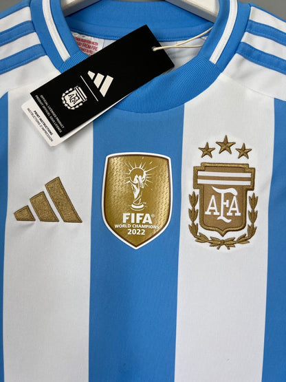 Argentina Jersey 2024-25 Home Soccer Football Shirt IP8387 Adidas Boys Size M